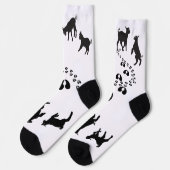 Tanzziegen und HoofPrints Socken (Linkes Detail)