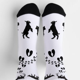 Tanzziegen und HoofPrints Socken