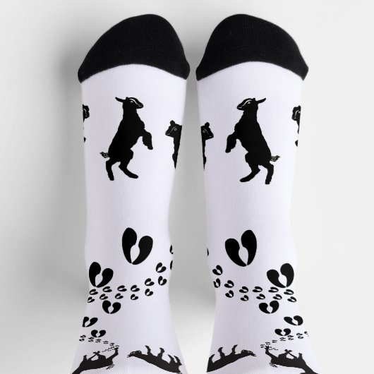 Tanzziegen und HoofPrints Socken (Oben)