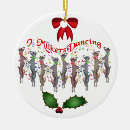 Tanzziegen Weihnachtsschmuck