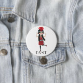 Tanzzwanziger jahre Kostüm-großes Button (Beispiel)