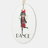 Tanzzwanziger jahre Kostüm-großes Keramikornament (Links)