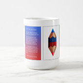 Tao #14- der zweifarbige doppelte Punkt Kaffeetasse (Mittel)