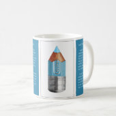 Tao #2 - Das Nicht-Foto Blau Kaffeetasse (VorderseiteRechts)