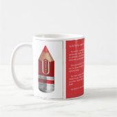 Tao #3 - Das rote markierenStubbie Kaffeetasse (Links)