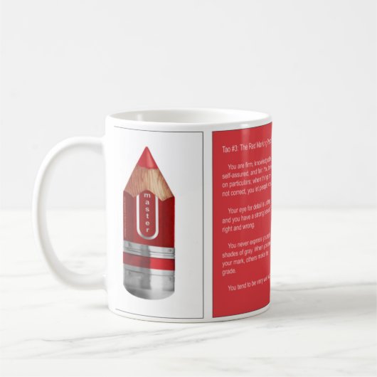 Tao #3 - Das rote markierenStubbie Kaffeetasse (Links)