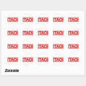 Tao Briefmarke Runder Aufkleber (Blatt)