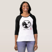 Tao der Raglan-des T - Shirt der Meow-Frauen (Vorne ganz)