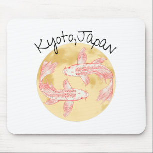 Tao Feng Shui Koi - Golden Earth - Kyoto, Japan Mousepad