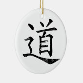 Tao Symbol grunge Taoismus Daoismus Philosophie tr Keramik Ornament (Rechts)