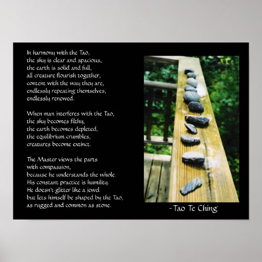 Tao Te Ching #39 Poster (Vorne)