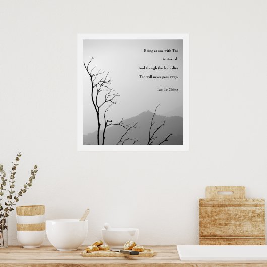 Tao Te Ching No.1 / Poster (Küche)