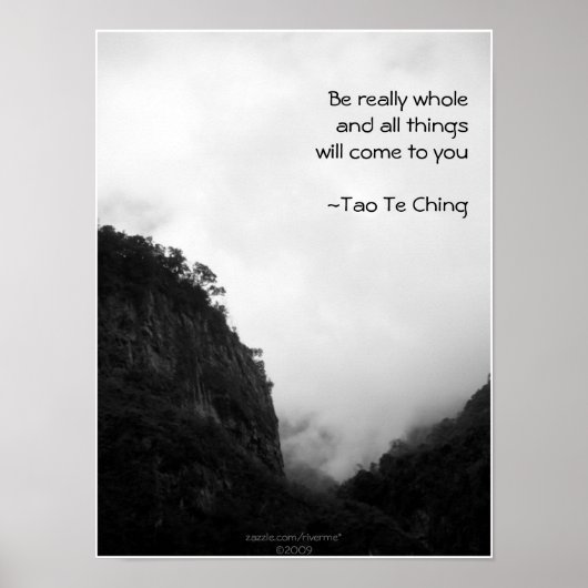 Tao Te Ching No.2/ Poster (Vorne)