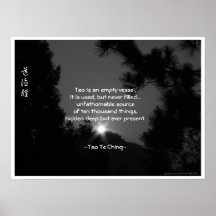Tao Te Ching No.3/ Poster