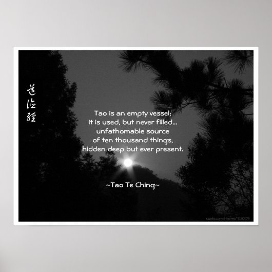 Tao Te Ching No.3/ Poster (Vorne)