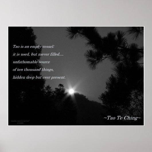Tao Te Ching No.3/ Poster (Vorne)