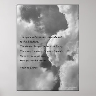 Tao Te Ching No.4/Plakat Poster