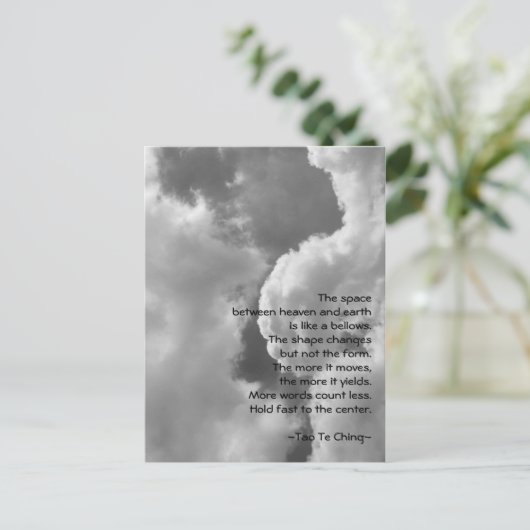 Tao Te Ching No.4/ Postcard Postkarte (Stehend Vorderseite)