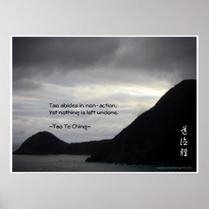 Tao Te Ching No.7/ Poster