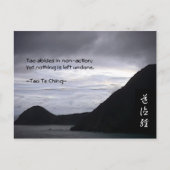 Tao Te Ching No.7 Postkarte (Vorderseite)