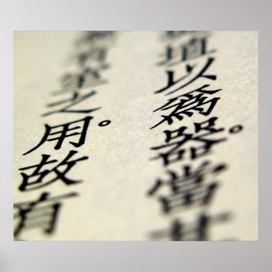 Tao Teh Ching Poster (Vorne)