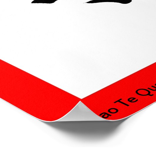 Tao The Quan Wall Poster (Ecke)