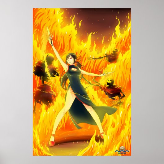 TAOFEWA - Gabija Waves of Fire Poster (Vorne)