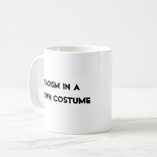 Taoismus in einer Clownkostüm-Tasse Kaffeetasse (Vorderseite Links)