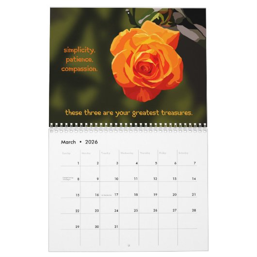 Taoismus-Kalender Kalender (Mär 2026)