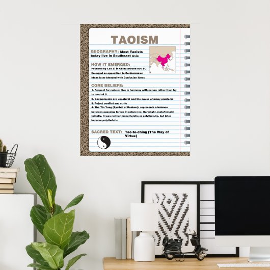 Taoismus Poster (Heimbüro)