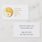 Taoismus Symbol 3.5" x 2.0" Visitenkarte (Vorne/Hinten)