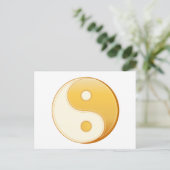 Taoismus Symbol 5.6" x 4.25" Postkarte (Stehend Vorderseite)