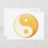 Taoismus Symbol 5.6" x 4.25" Postkarte (Vorne/Hinten)