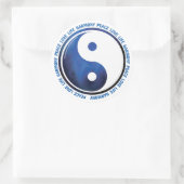 Taoismus Ying Yang Runder Aufkleber (Tasche)