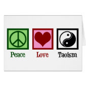 Taoist Peace Liebe Taoismus Yin Yang (Vorderseite (Horizontal))