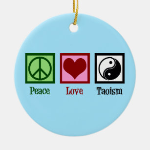 Taoist Peace Liebe Taoismus Yin Yang Keramik Ornament