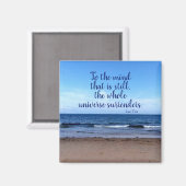 Taoist Quote Beach Foto Magnet (Vorderseite/Rückseite)
