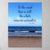 Taoist Quote Beach Foto Poster (Vorne)