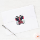 Taoist Robe mit Tai Chi Yin und Yang Quadratischer Aufkleber (Umschlag)