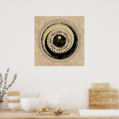 Taoist Wheel Light v5 Poster (Küche)