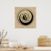 Taoist Wheel Light v6 Poster (Küche)