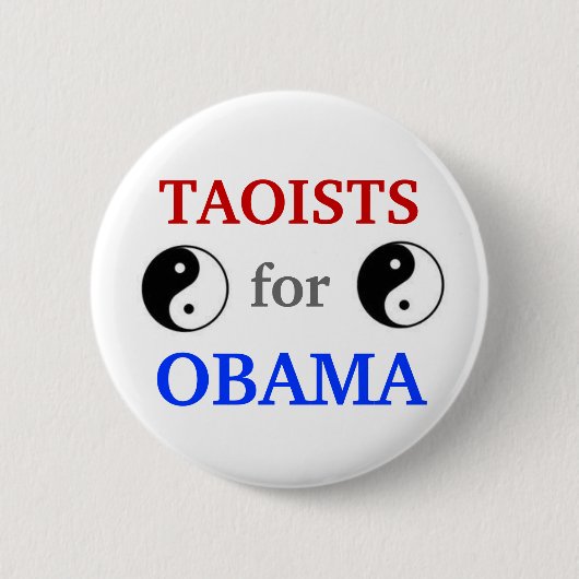 Taoists für Knopf Obama 2012 Button (Vorderseite)