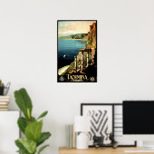TAORMINA ITALIA Sizilien Vintag Italien Reisen Poster (Heimbüro)