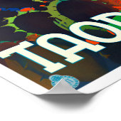 Taormina Italien Jahrgang Reise Poster (Ecke)