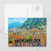 Taormina Postkarte (Vorne/Hinten)