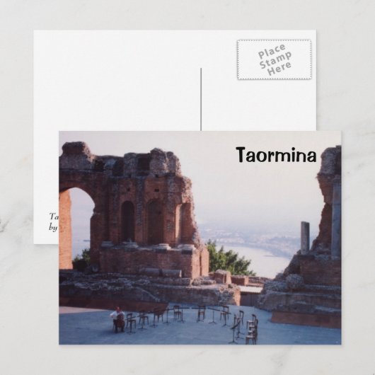 Taormina Postkarte (Vorne/Hinten)