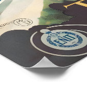 Taormina Sicily Italy Vintage Travel Poster (Ecke)