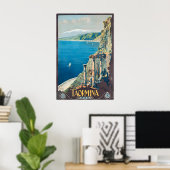 Taormina Sicily Italy Vintage Travel Poster (Heimbüro)