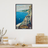Taormina Sicily Italy Vintage Travel Poster (Küche)