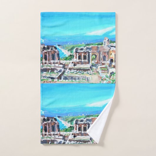 Taormina, Sizilien Badhandtuch Set (Handtuch)